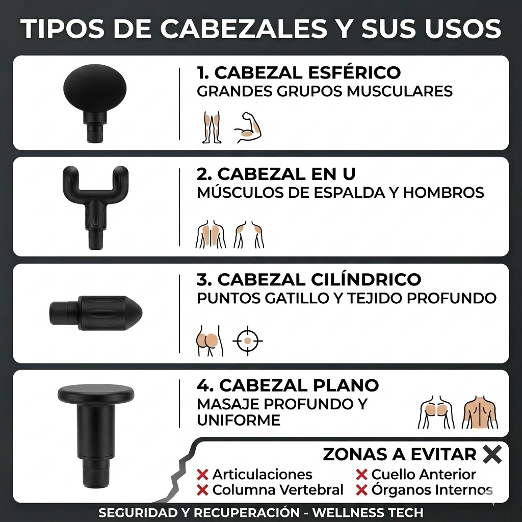 VibraZen Pro - Pistola masajeadora 4 en 1